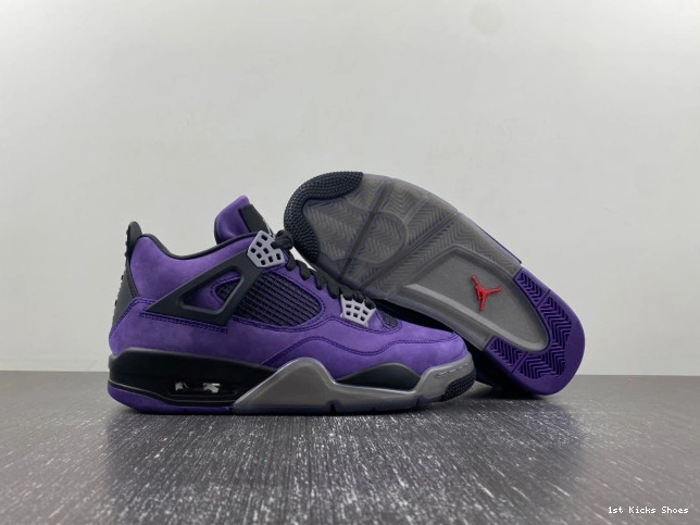 1st Kicks Shoes 4 Suede x Air Scott Jordan Travis Purple 0723